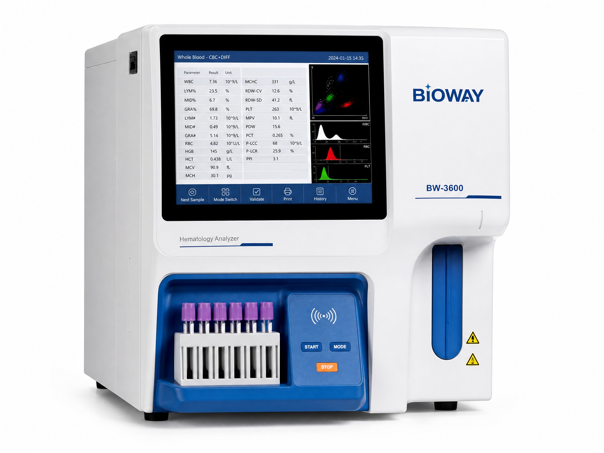 Bioway 3-Part Hematology Analyzer