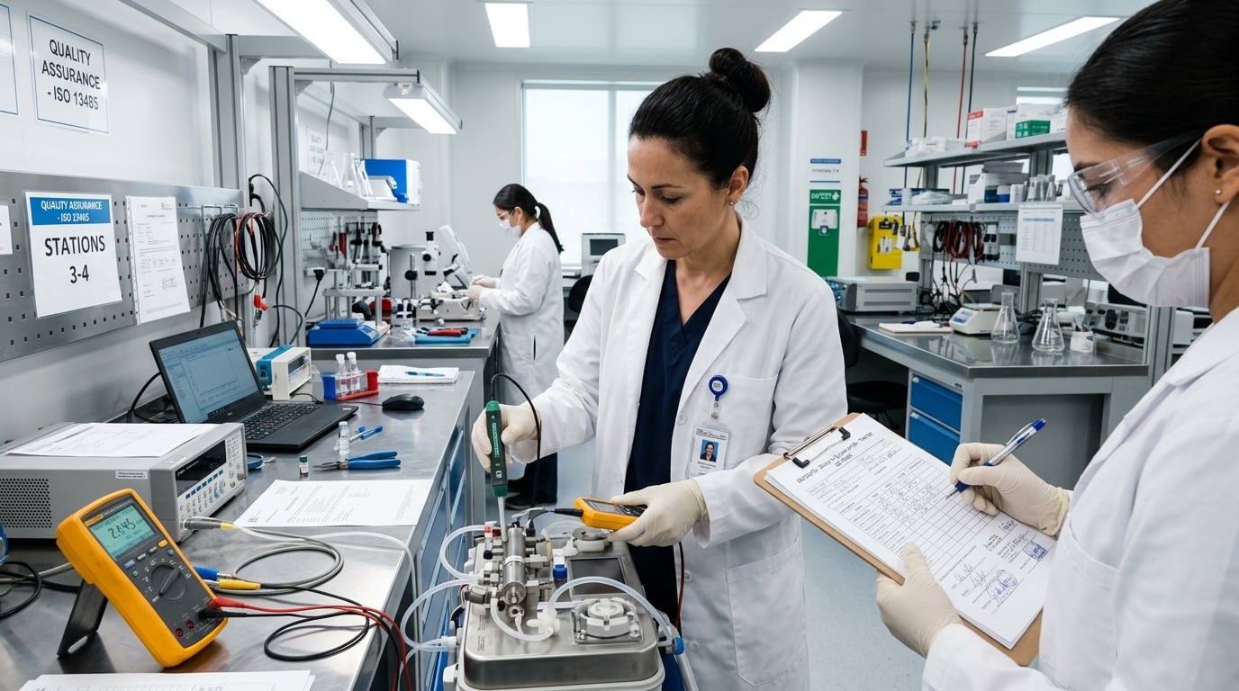 Medical equipment quality control testing